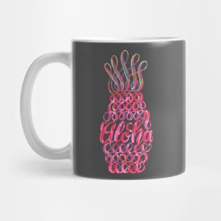 Cute Pink Pineapple Hawaii Aloha Unique Design Mug